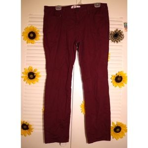 🌻 Dark Red Skinny Jeans